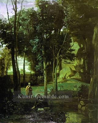 Democrito e gli Abderiti 1841 plein air Romantik Jean Baptiste Camille Corot Ölgemälde